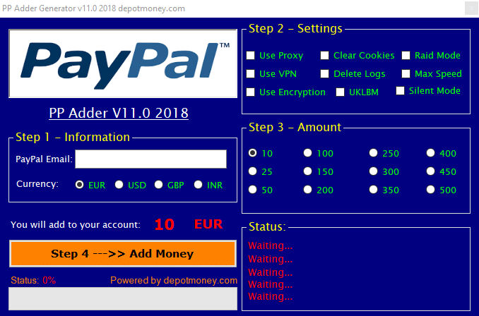 Paypal Money Adder V8.0 Activation Code Free 2018